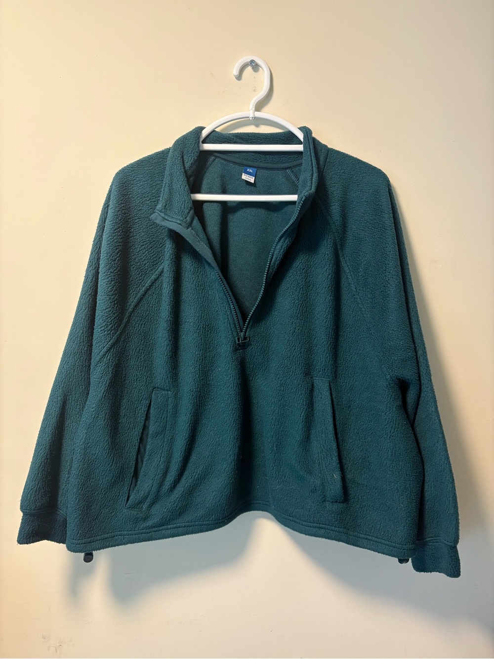 Old Navy Teal Half-Zip Fleece Pullover